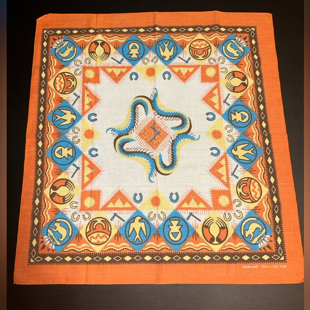 South western tribal Indian print scarf bandana